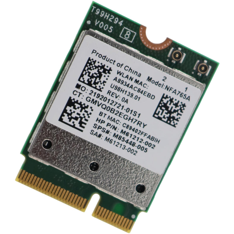 Deal4GO NFA765A QCNFA765 2400Mbps 802.11AX Wi-Fi 6E M.2 NGFF WLAN WiFi Adapter Wireless Card w/BT 5.3 for Qualcomm NFA765 Windows 10 & 11