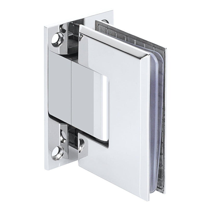 Alise Glass Shower Door Hinge,90° Hinge for Glass Doors,Polished Chrome | Heavy Duty Solid SUS304 Stainless Steel,Wall to Glass Mounted,Frameless Shower Doors Hardware Replacement Part Polished Chrome (S/1P)90 Degree