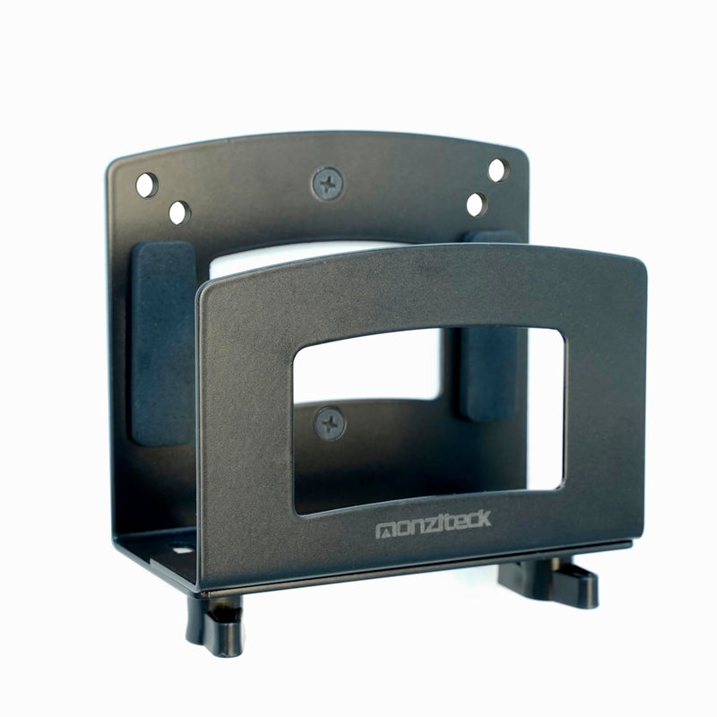 Monzlteck Adjustable Small Device Wall Mount Or VESA Mount Behind The Monitor |Design for Streaming Media Player, Switch, WII,Cable Boxes, Modems,Router,Power,Mini pc,mac Mini,OptiPlex MFF and More