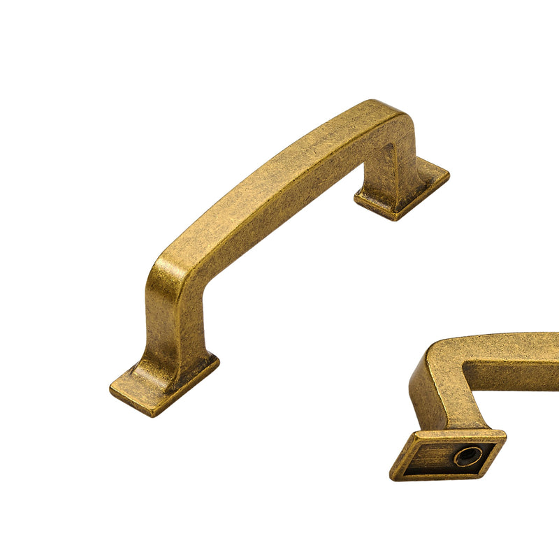 10 Pack Antique Brass Cabinet Pulls 3 Inch(76mm) Hole Center Vintage Brass Cabinet Hardware Kitchen Cabinet Handles for Bathroom Drawer Pulls Dresser Pulls. 3"(76mm) hole center 10 Pack