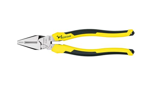 Tsunoda PP-200TG, High-Leverage Linemans Pliers 8-inches (200mm) 8-inches Elastomer Handle