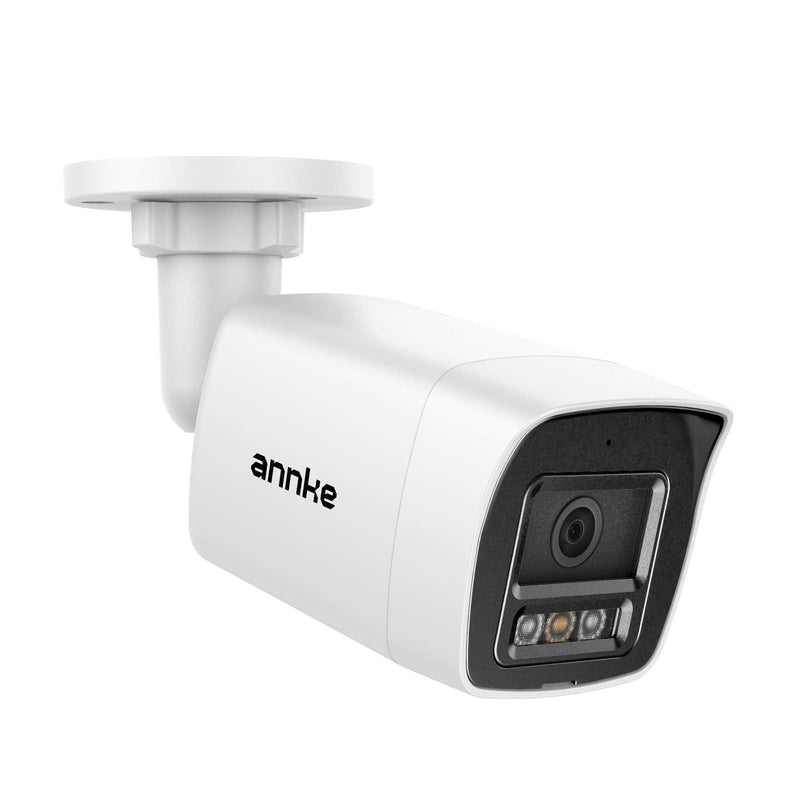 ANNKE Security 4K 8MP PoE Camera, Surveillance Outdoor AI IP Cam with Mic/Audio, AI Human/Vehicle Detection, Smart Dual Light, IP67, H.265+, Up to 512GB Storage, 4mm Lens, Color Night Vision 8MP POE IP Camera