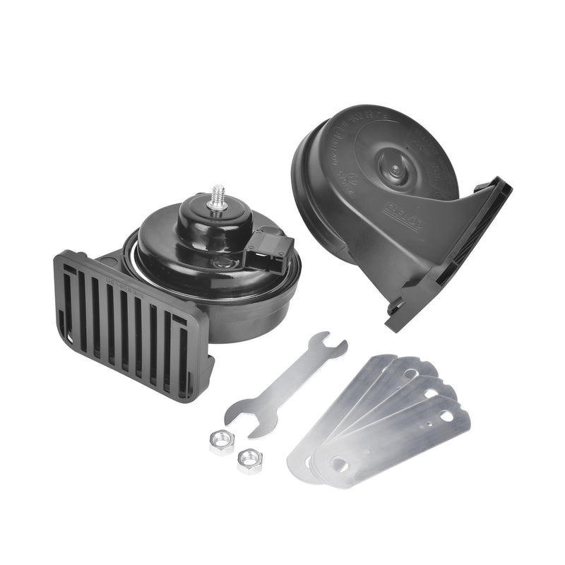 Loud Car Replacement Horn Kit for Toyota, 12V Waterproof Electric High/Low Tone Snail Horn with Upgraded Grille
