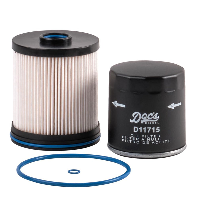 Doc's Diesel Filter Kit DGF429+D11715 | Compatible with Chevrolet/GMC 3.0L Duramax 2020+ | Replaces TP1015, PF66