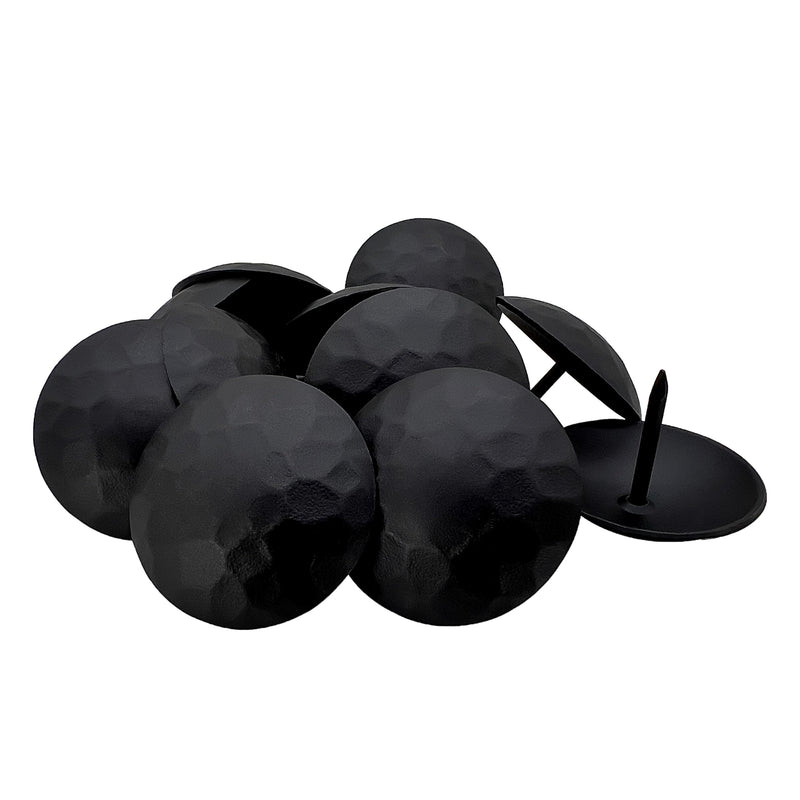 50 Pack – 1.5 Inch Iron Clavos - Decorative Nails - Black - Upholstery Tacks - Clavos - Antique Decorative Rustic Accent for Wood, Decorative Door Studs, Farm Barn Door, Furniture Nails