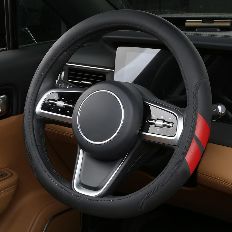 Microfiber Leather Steering Wheel Cover Compatible with Dodge Challenger Charger Durango Avenger Ram COVER-fit-hond