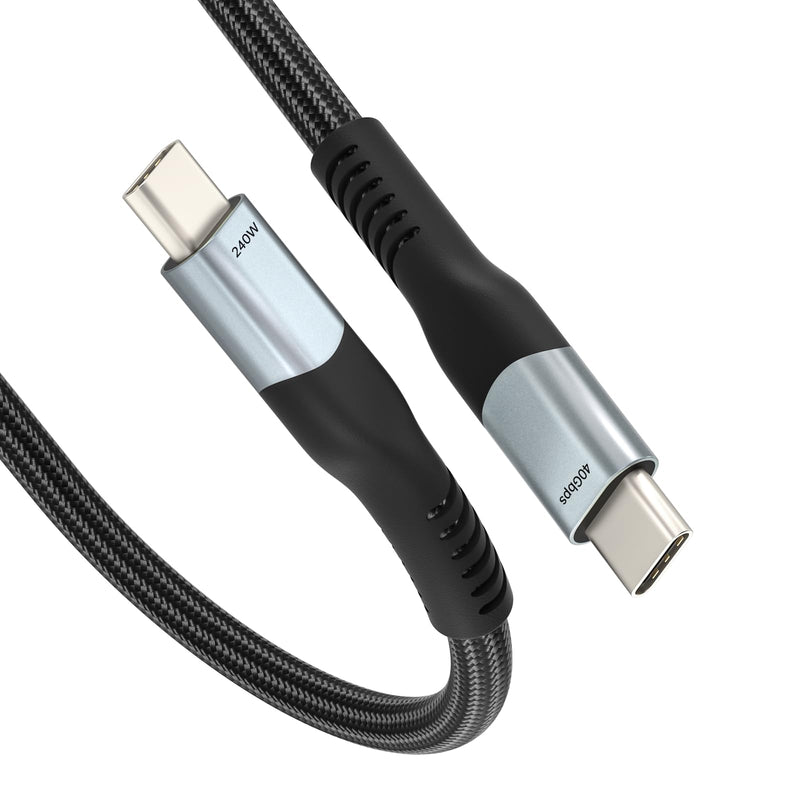 240W USB 4 Cable 3.3ft, Supports 8K@60Hz HD Display & 40Gbps Data Transfer, USB C to USB C Fast Charging for iPhone 15/Pro/Plus/Pro Max, Samsung Galaxy, Hub, Docking Station, Monitors and More 1M/3.3ft
