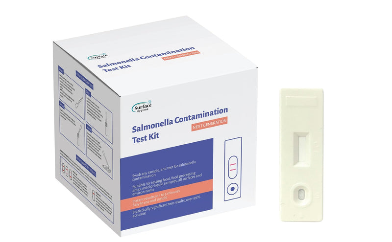 Salmonella Test Kit for Foods, Food Processing Areas, All Surfaces, Environments, Solids and Liquids (Pack of 1)