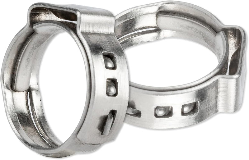 PEX Clamps 3/4 inch 100 PCS, Stainless Steel Pinch Clamps for PEX Pipe Water Lines