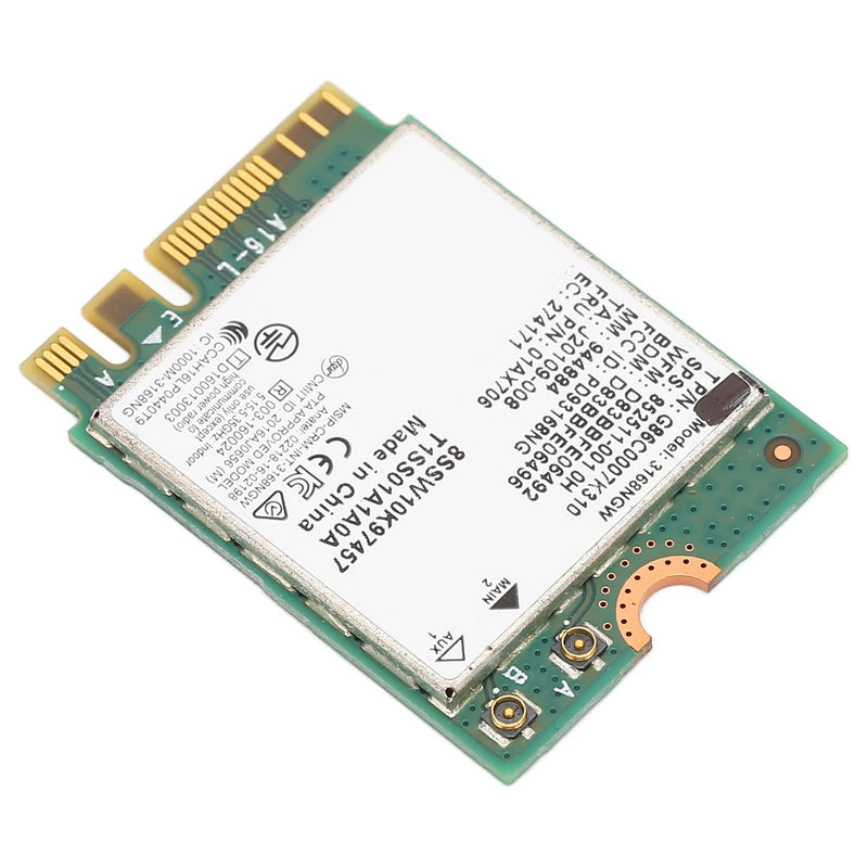 WiFi Module Dual Frequency Network Card 3168ngw Wireless Module Wireless Module 3168ngw Ac Ngff M.2 2.4g 5g Dual Frequency 600mbps Bt 4.2 WiFi Network Card