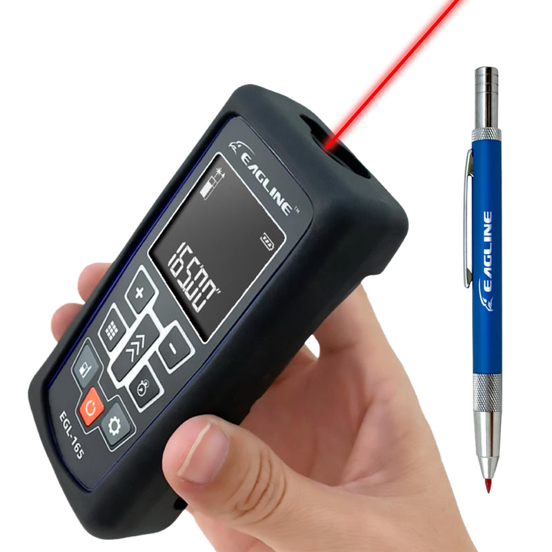 165 FT Range EAGLINE EGL165 Laser Distance Measure Ocean Blue