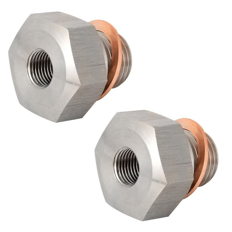 2 PCS Stainless Steel Oil Pressure Sensor Adapter for GM LS Series Engines LS1 LSX LS3 5.3L 6.0L 6.2L M16 1.5 2