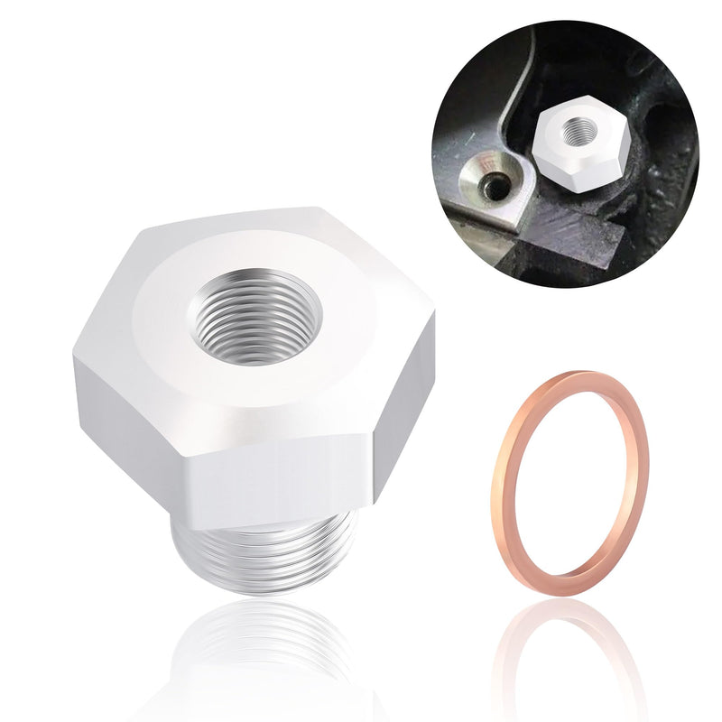 LS Oil Pressure Adapter Compatible with All GM LS Series Engines,M16x1.5 LS Swap Oil Pressure Sensor Adapter,Standard Car Accessories Engine Oil Pressure Sensor Adapter
