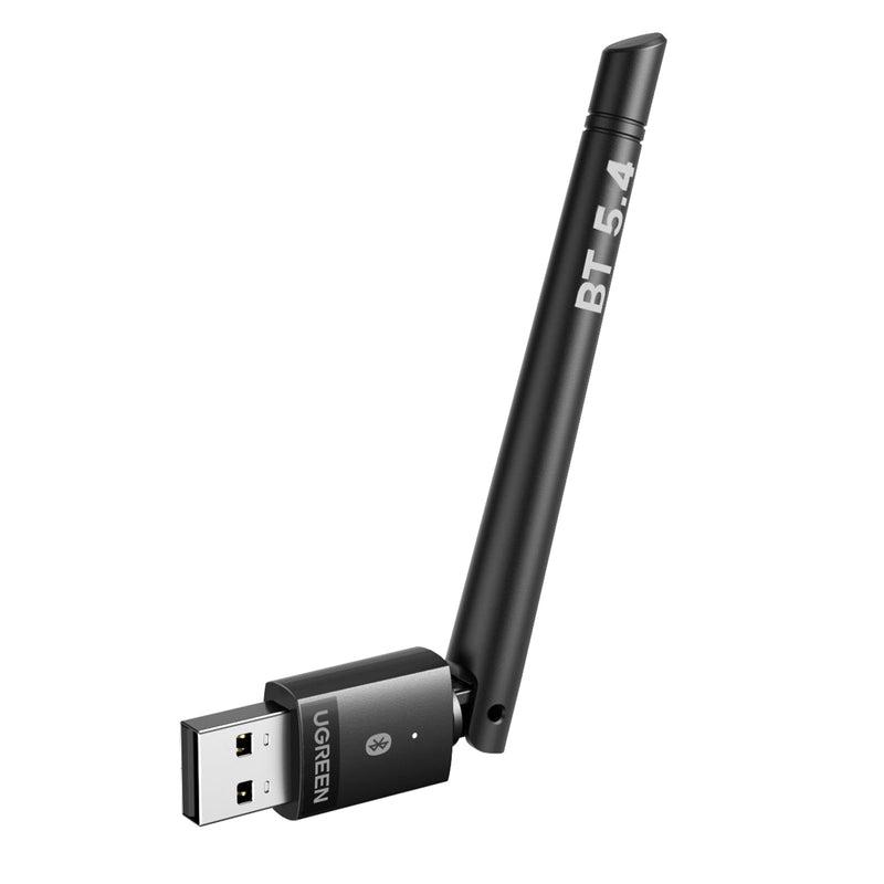 UGREEN Bluetooth Adapter for PC, Bluetooth 5.4 Long Range Dongle Receiver EDR & BLE, Plug & Play for Windows 11/10/8.1, for Headphone/Keyboard/Mouse/Speakers/Printer