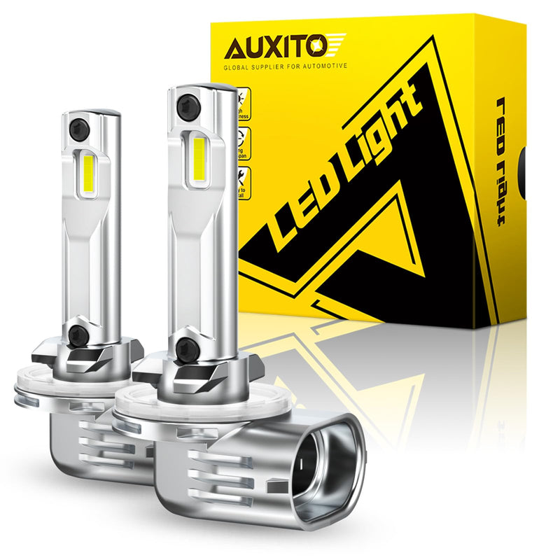 AUXITO 881 LED Fog Light Bulbs, 16,000LM 500% Super Brighter, 10 Years Lifespan, Wireless 1:1 Size Plug-n-Play, 100% Perfect Installation, 886 889 H28 888 894 896 898 LED Bulbs Canbus Ready, Pack of 2 881/889/896