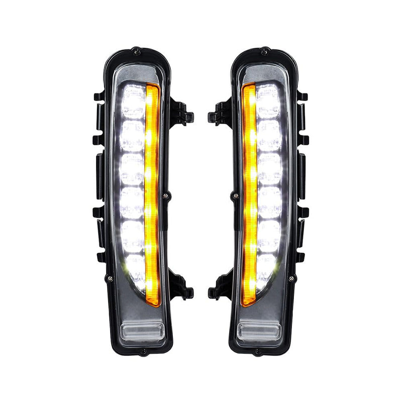 Astra Depot 2PCS LH & RH LED SUV Fog Lamp Light DRL Compatible for Ford Edge 2011-2014 Turn Signal Daytime Running Light