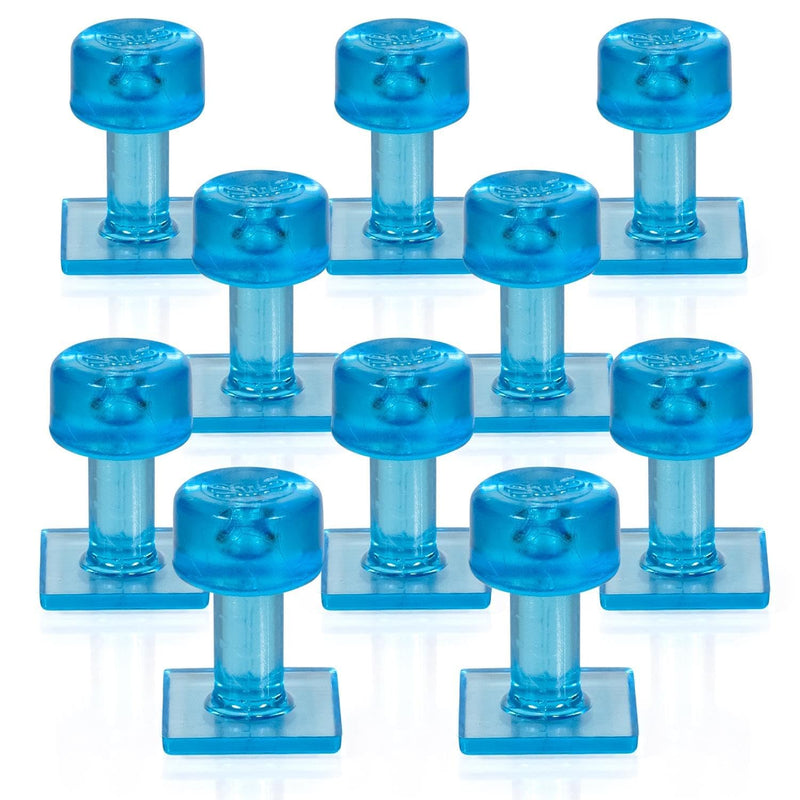 Black Plague Tabweld Black Ice 15mm Square PDR Hail Dent Tab - 10 Piece Pack - Black Ice Dent Removal Tab Set - Paintless Repair Kit