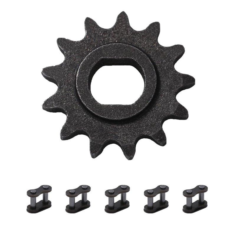KAMIER Upgraded 25H Chain 13T Teeth Motor Sprocket Master Link Replacement for Razor MX500 MX650 SX500 Mcgrath Dirt Rocket Bike RSF650 MY1020 Motor Kids Electric Scooter Mini Bike Go Kart Cart Parts