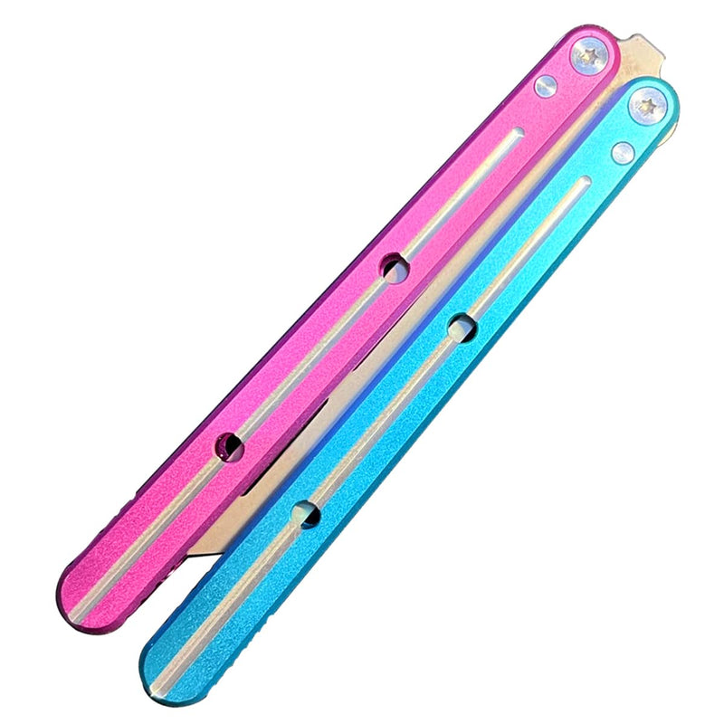 KEEDAS Integrated Forging Bushing System, Aluminum Integral Channel Handle, Excellent Grip, Pretty Solid, Best Balance and Inertia, Great for Beginners Blue-pink