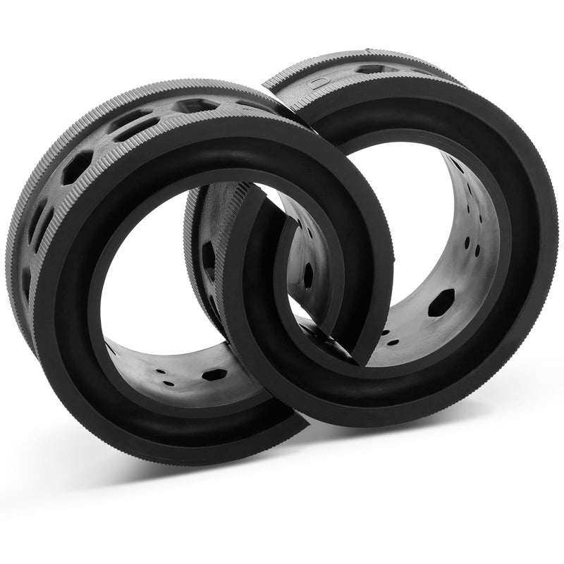 Shock Absorber Spring Rubber: Coil Spring Booster Cushion Car Bumper Buffer Power Cushion Black D Type- Pack of 2 Black-D type