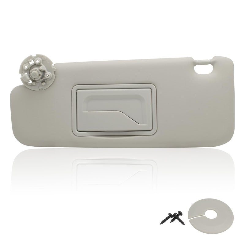 NHILES Left Driver Sun Visor Compatible with Chevy Cruze 2011-2019 Sun Visor Replacement Number 95034256 95034253 84126667 84126658 Color: Grey Left Gray