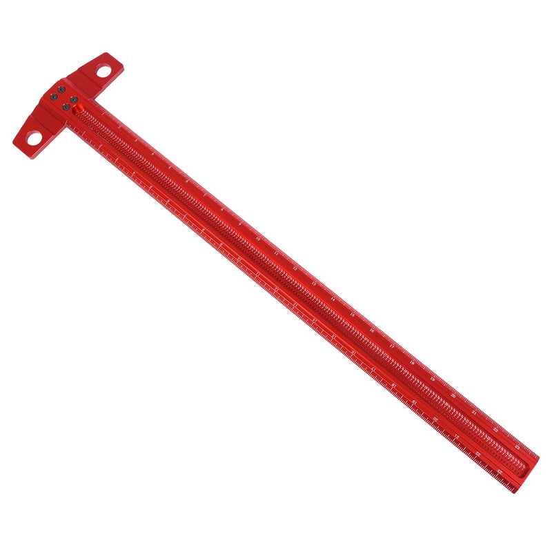 Vicrays T Square Woodworking Ruler - 24 Inch Precision Wood Working Tsquare Rule - Aluminum Alloy Carpenter Work Tool for Crafting, Marking, Layout, Scriber and Measuring 1