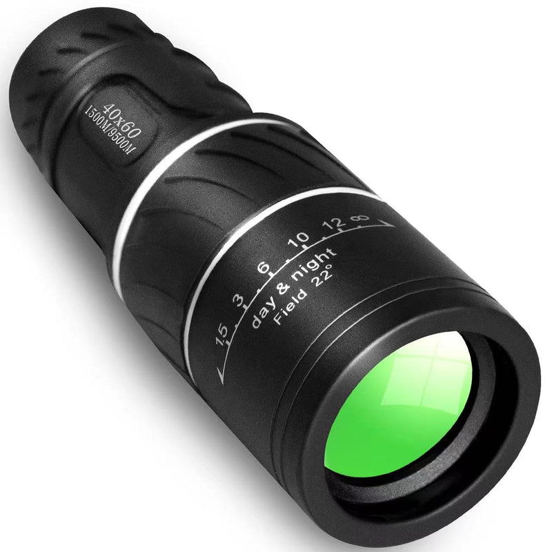  [AUSTRALIA] - Monocular Telescope, Upgrade 40 x 60 Portable Telescope, Monoculars for Adults High Powered, Suit Stargazing, Hunting, Bird Watching, Hiking Travel, Camping, Black