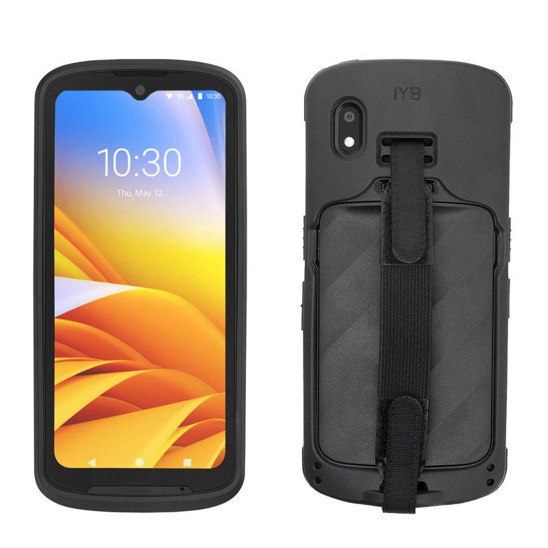 TC15 Protective Case with Handstrap for Zebra TC15 Barcode Scanner Handheld Mobile Computer, Rugged Bumper Cover including strap