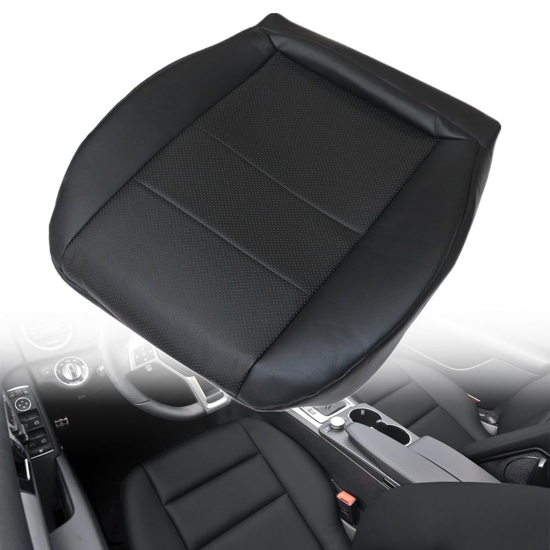 NLQR Driver Bottom Seat Cover Black Repalcement Microfiber Leather Compatible with Mercedes Benz GLK250 GLK280 GLK300 GLK350 2008-2015 Compatible with Mercedes Benz C250 C300 C350 C350e C400 2008-2014