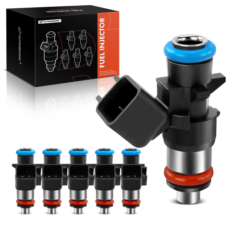 A-Premium 4 Holes Fuel Injectors 0280158233 Compatible with Jeep Grand Cherokee, Wrangler & Dodge Challenger, Charger, Durango, Grand Caravan, Journey & Chrysler Town & Country & Volkswagen, 3.6L