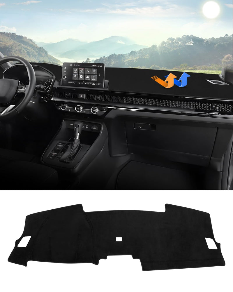 Autorder Dashboard Cover Mat for 2023 2024 2025 2026 Honda CR-V CRV Accessories Dash Cover Flannel Dash Mat Sunshade Glare UV Rays Protector(Without Hud) 2023-2026 Honda CRV without HUD