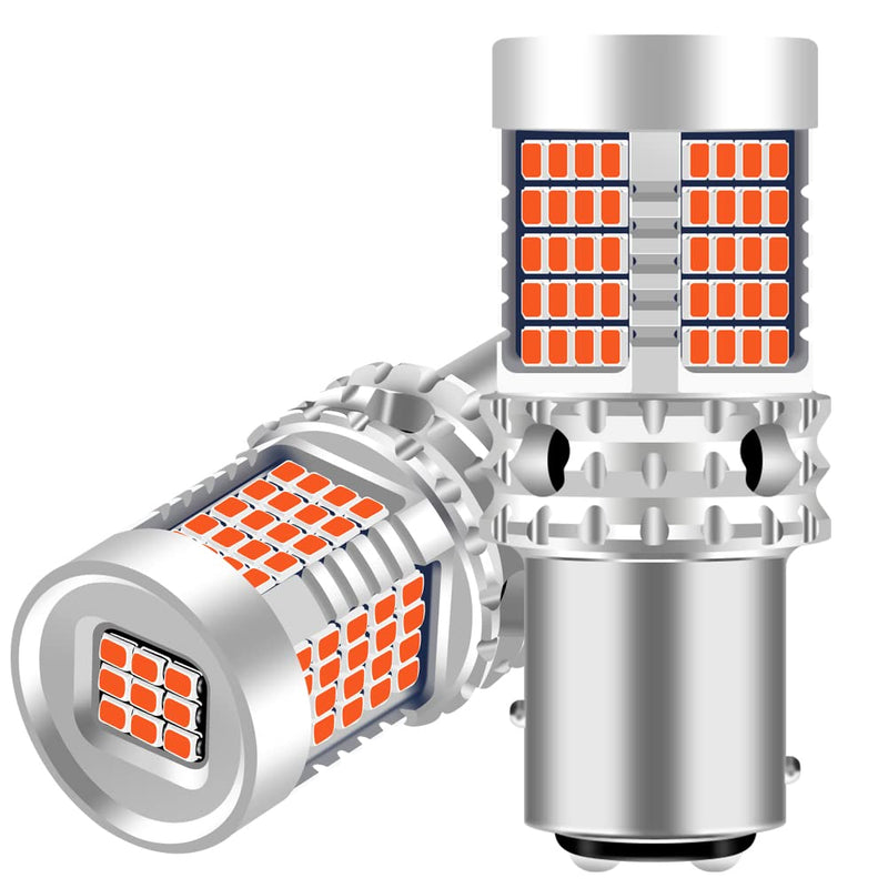 2Pcs 1157 p21/5w BAY15D LED Bulb for Tail Light Red, CANBUS Error Free Anti Hyper Flash 2016 89SMD 4000LM Extremely Bright Automotive Replacement Light Bulbs for Daytime Running Lights 89 Led-1157 BAY15D P21/5W