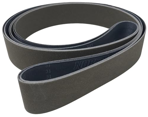 Norton Norax U243 2X72 5 Packs Engineered Abrasive Belts Tri-Helical Pattern on J Weight backing Premium Micron Rated Finishing Belts (X45 - P320 Grit) X45 - P320 Grit