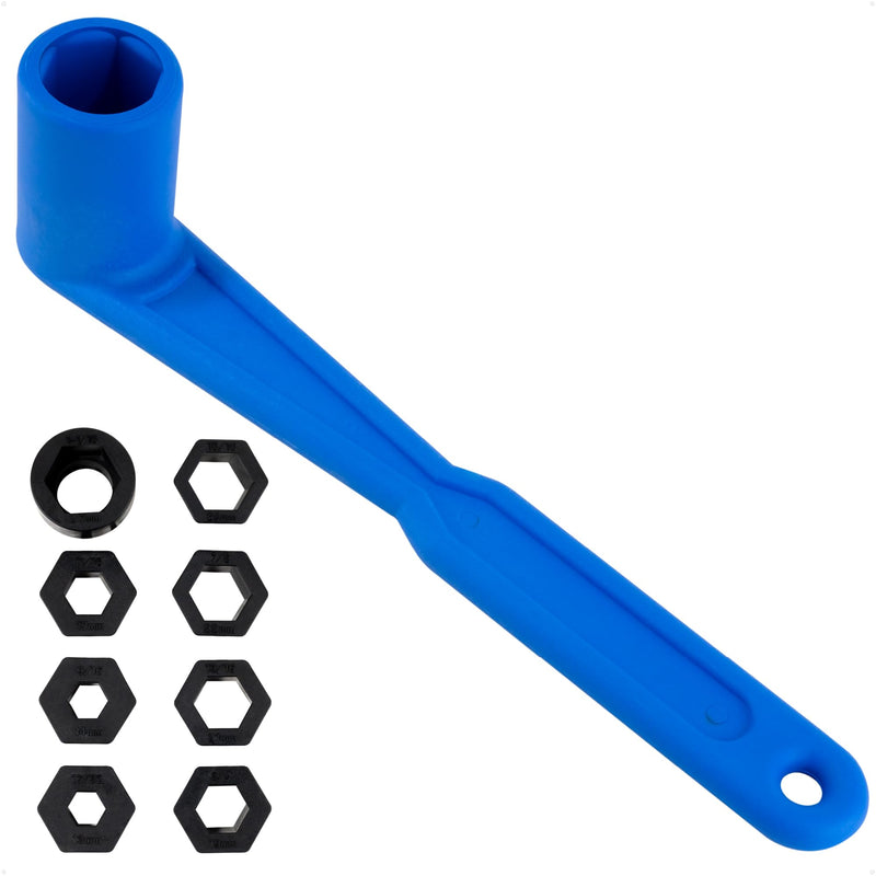 Five Oceans Universal Prop Wrench Kit with Multiple Sockets, Floating Boat Propeller Wrench Nuts for Outboards and Stern Drives, Ideal Pontoon, Sport and Fishing Boat Blue