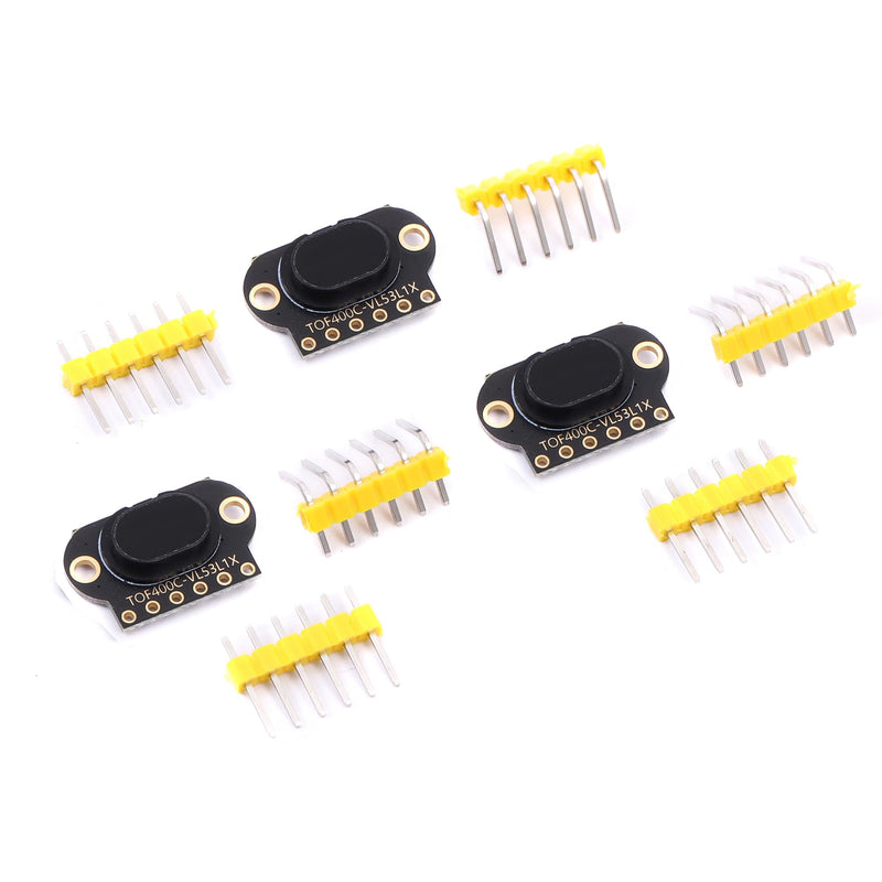 Teyleten Robot TOF400C VL53L1X 4M Laser Ranging Sensor Module TOF Time-of-Flight Distance IIC Output for Arduino Better Than TOF050C TOF200C 3pcs