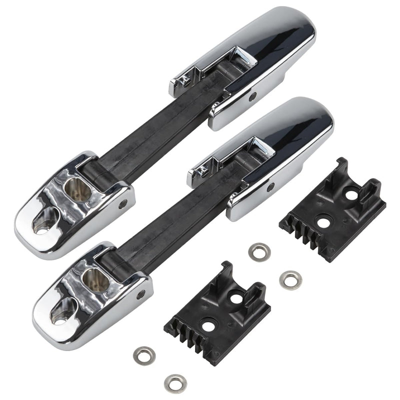 RLB-HILON 1Pair Hood Latch Compatible with Kenworth T170 T270 T330 T370 T660, for Peterbilt 325 335 337 340 348 384 386 567 569 579, for Mack CH612 CH613, for Blue Bird Vision School Bus Chrome
