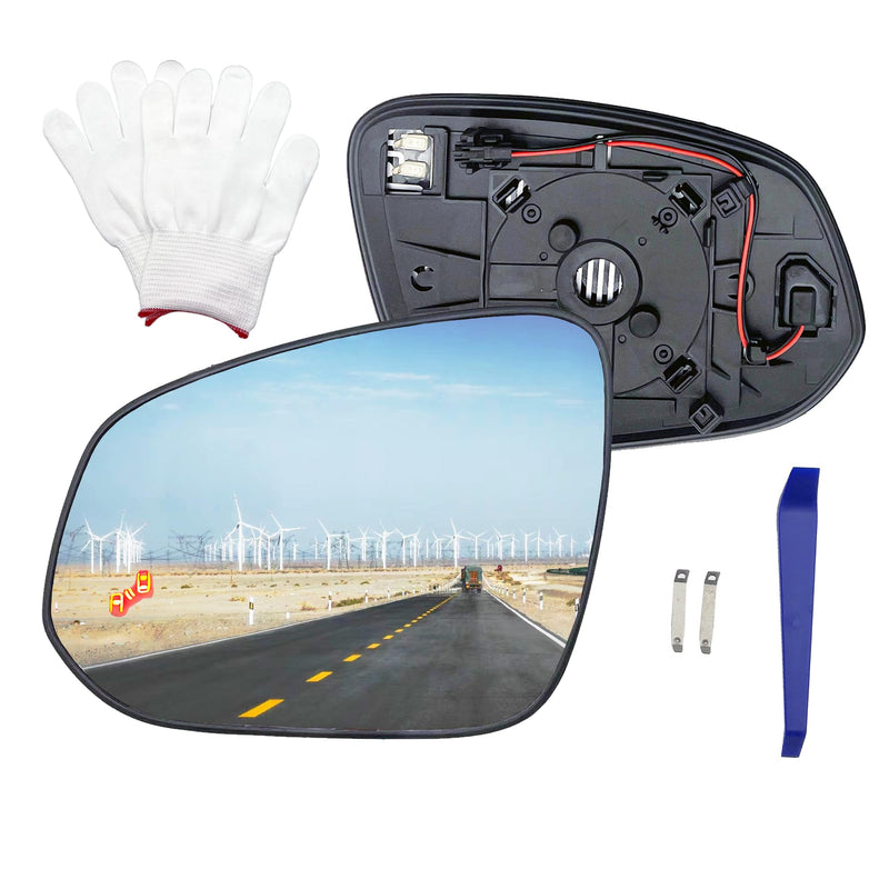For Toyota RAV4 Left Driver Side Mirror Glass Replacement 2013 2014 2015 2016 2017 2018, For tacoma 2016-2021 Accessories With Power Heated&Blind Spot,Truck Mirrors