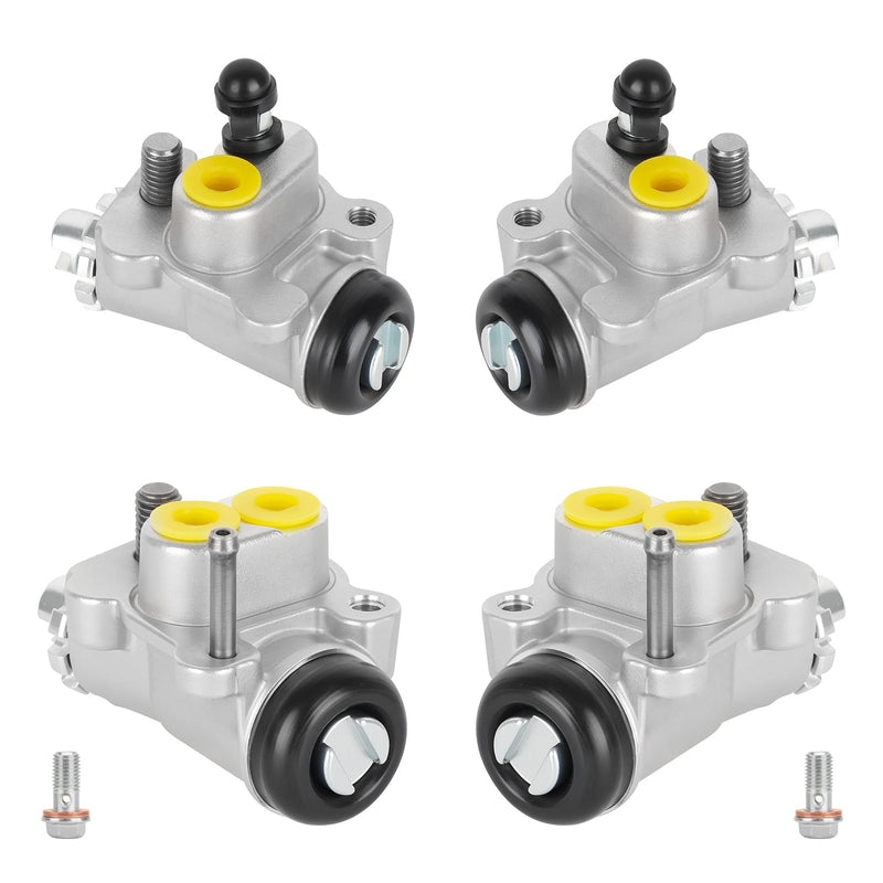 Front Brake Wheel Cylinders Fit for Honda TRX350 1990-2000, Rancher 350 4x4 ES 2000 2001 2002 2003 45330-HC5-006 45310-HC5-006 45370-HC5-971 45350-HC5-971 - Full Set Left & Right ATV Drum Brakes