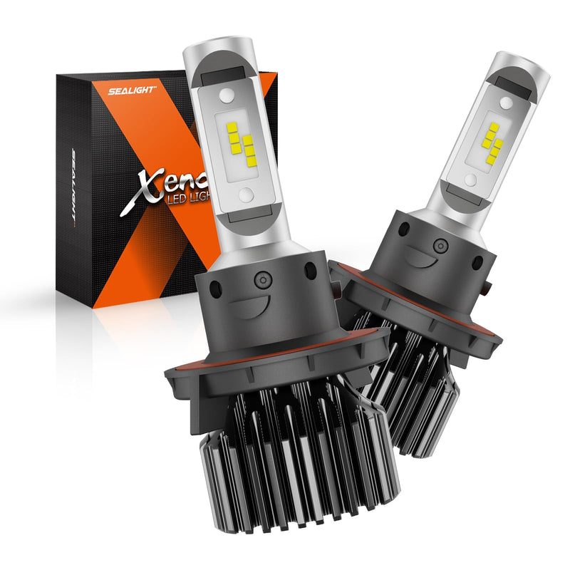SEALIGHT 9008 Light Bulbs, H13 40,000LM Powersports Bulbs, 6500K Cool White Plug and Play, CANBus Ready, Super Bright, h13 Pack of 2 X1 H13