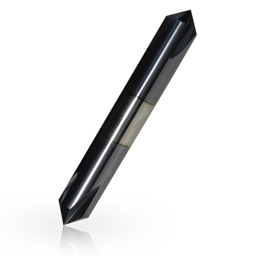 3/8" Chamfer Mill, Carbide, 4 Flute, 90°, Double End, AlTiN Coated 90 degree double end 3/8"*3/8"*2-1/2"