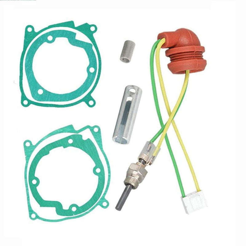 7Pcs/set 2KW-8KW Heater Plug Service Kit Car Air Diesel Gasket Ceramic Glow Plug Kit For Diesel Heater Eberspacher Espar Airtronic Heater D2 D4 D4S 252069011300 and Other Aerial Parking heaters