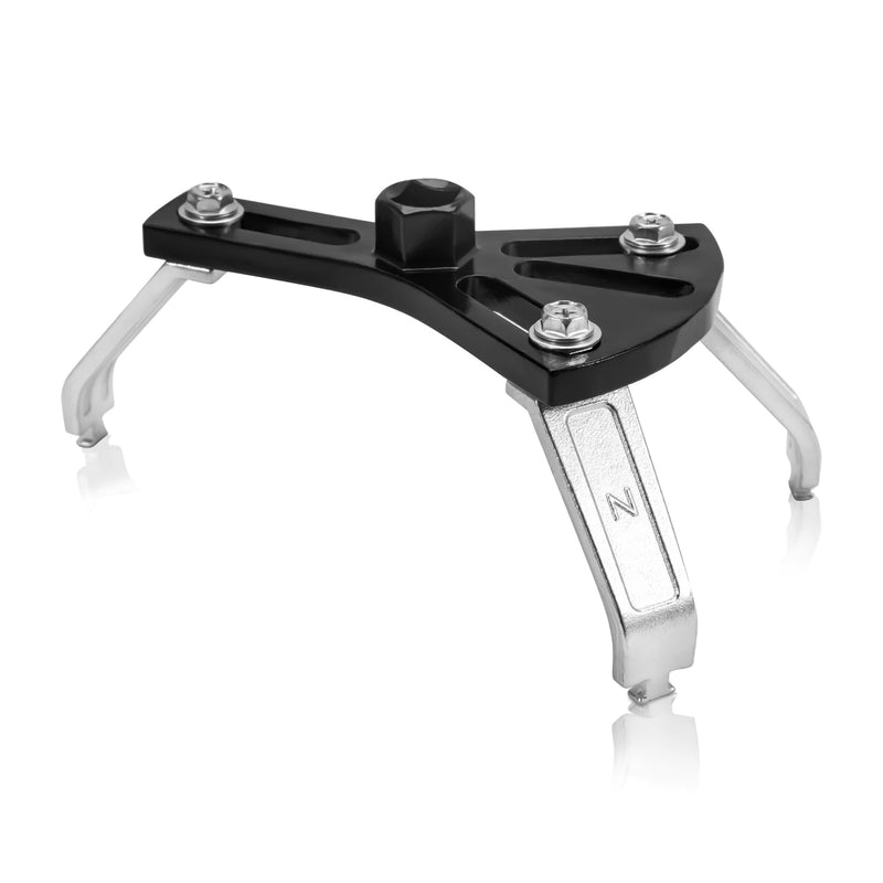 Universal Fuel Pump Removal Tool, Adjustable Fuel Pump Lock Ring Tool with 3 Arms, 5.2” to 7.17” Fuel Lid Tank Cover Collar Ring Removal/Install Tool with 1/2” Ratchet Drive 3-Jaw