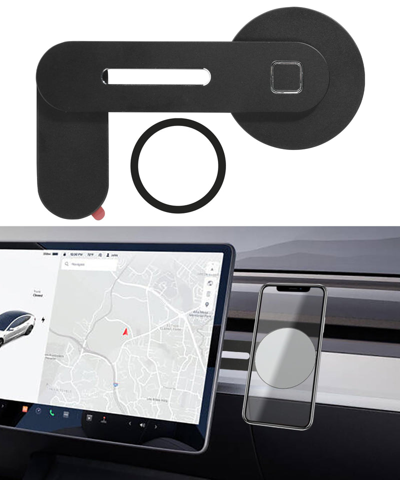 RACOONA Magnetic Car Phone Mount,Phone Holder for Car,Car Accessories Foldable and Adjustable Phone Mount,Cell Magnetic Phone Holder for Car Screen Laptop (Black) Black