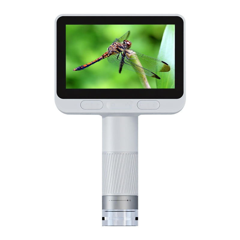Microscope for Kids, Kids Microscope with 4.0" IPS Screen, Portable Digital Pocket Microscope for Kids 8-12, Miniscope Kids Compatible with iPhone Android Computer BEAVERLAB-M2C White