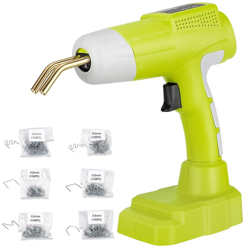 Choerinton Plastic Welder Compatible with Ryobi 18V Battery, with 600PCS Staples, Pure Copper Transformer, Rapid Heating, Plastic Welding Kit for Car Bumper, Dashboard & Repair(No Battery) For Ryobi Battery