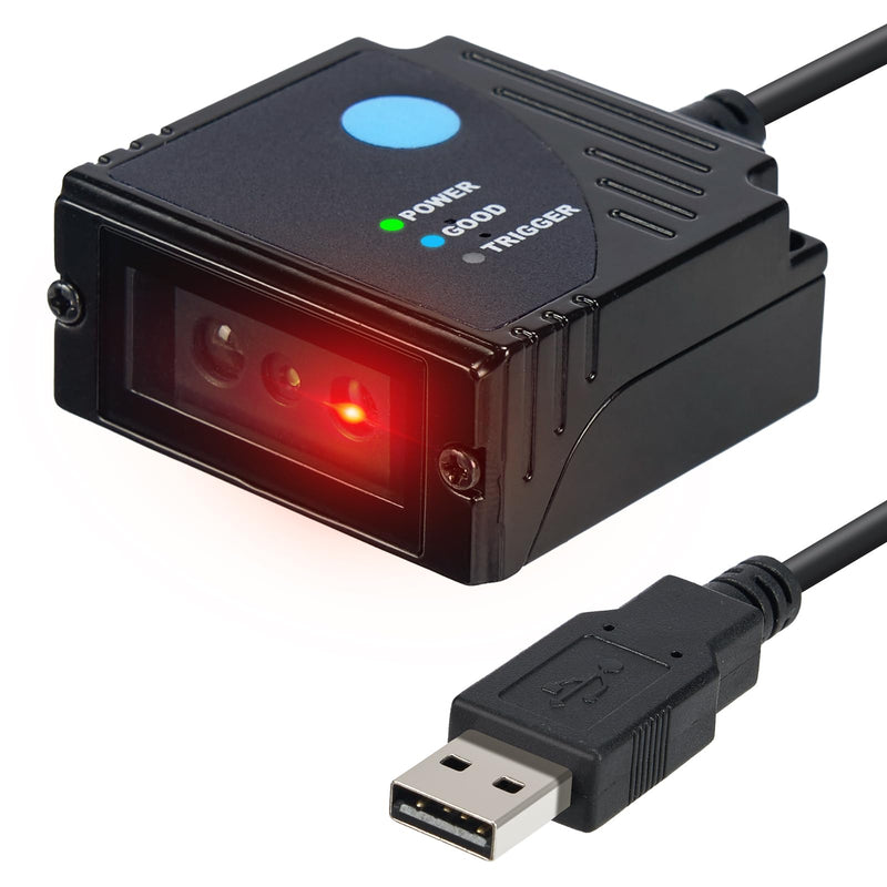 MUNBYN 2D Embedded Fixed Mount Barcode Scanner Scan Engine, Ultra-Rugged 1D 2D QR Barcode Reader Mini-Size, Suitable for Express and Factory Assembly Line Working(Only USB Port)
