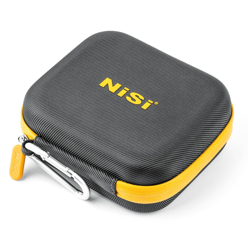 NiSi - Caddy II Circular Filter Case, Portable and Lightweight Camera Lens Pouch for 8 Filters, Fits Up to 95mm, Waterproof and Shockproof, Larger Opening Lens Bag, Caddy Case with Metal Hanging Clip 8 Filter Pockets Up to 95mm (Version II)
