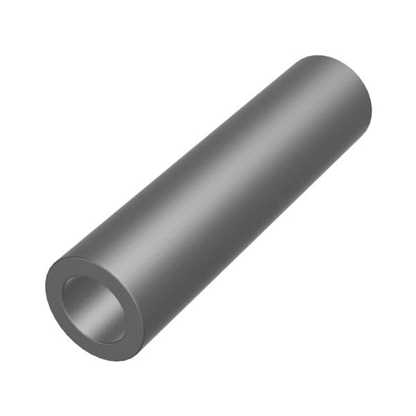 Steel Spacer 1/2" OD x 5/16" ID, Round Spacer Unthreaded Standoff Bushing Plain Finish, Fits Screws, Bolts 5/16" or M8, Metal Spacers Online (2" Length, 10 Pack) 2" Length