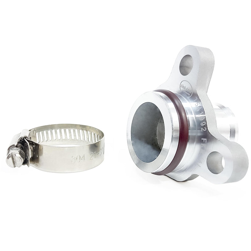 LINK-LOCK Aluminum Water Hose Joint From Thermostat To Cylinder Head for BMW 1 3 5 6 7 Z4 Series Engine N20 N52 N53 N54 N51 N55 11537541992 11537544638 11537585023 11537603514 11537545890