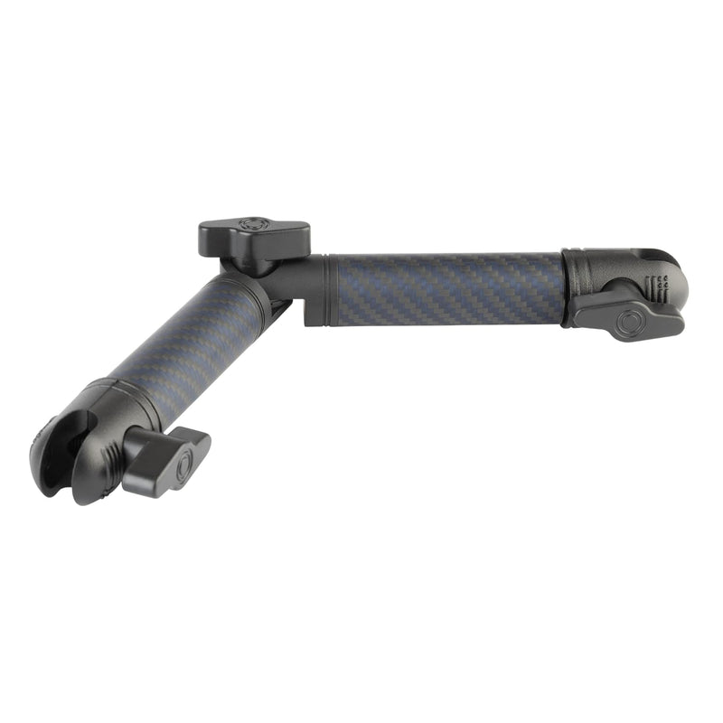 Bulletpoint Locking Adjustable Carbon Fiber Kevlar Mounting Arm with Articulating Joint Dual 20mm Socket Ends (7cm-to-7cm) 7cm-to-7cm